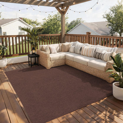 SUNDEER Indoor Outdoor Carpet 6x14 ft Blue Marine Carpet with Waterproof TPE Backing 0.2" Thick Area Rugs