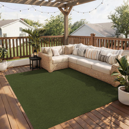 SUNDEER Indoor Outdoor Carpet 6x14 ft Blue Marine Carpet with Waterproof TPE Backing 0.2" Thick Area Rugs